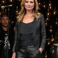 Kate Moss en la presentación de su nueva línea de ropa para Topshop