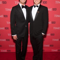 Evan Spiegel y Bobby Murphy en la gala de la revista Time 2014