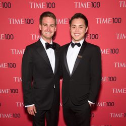 Evan Spiegel y Bobby Murphy en la gala de la revista Time 2014