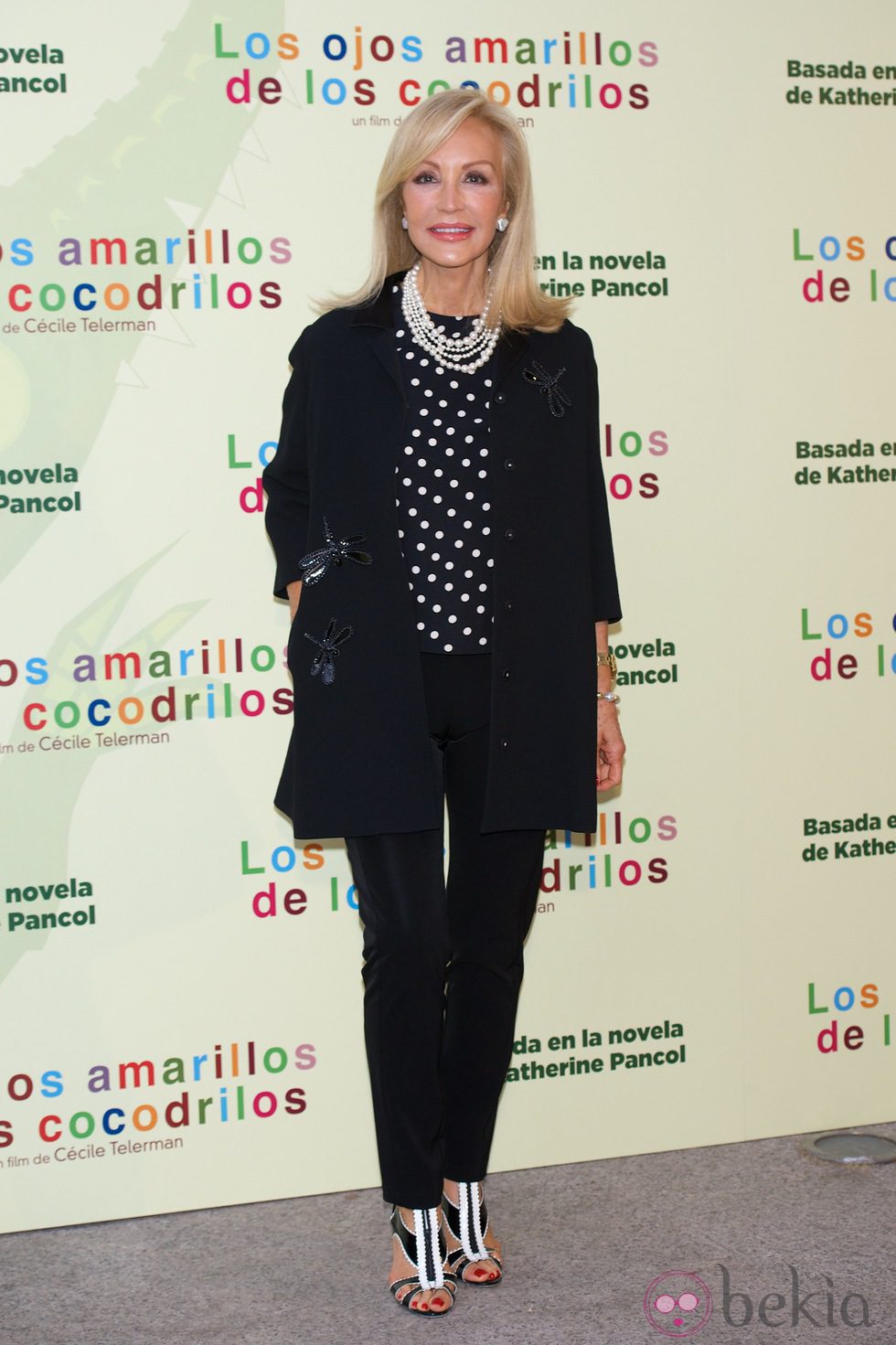 Carmen Lomana en el estreno de 'Los ojos amarillos de los cocodrilos' en Madrid