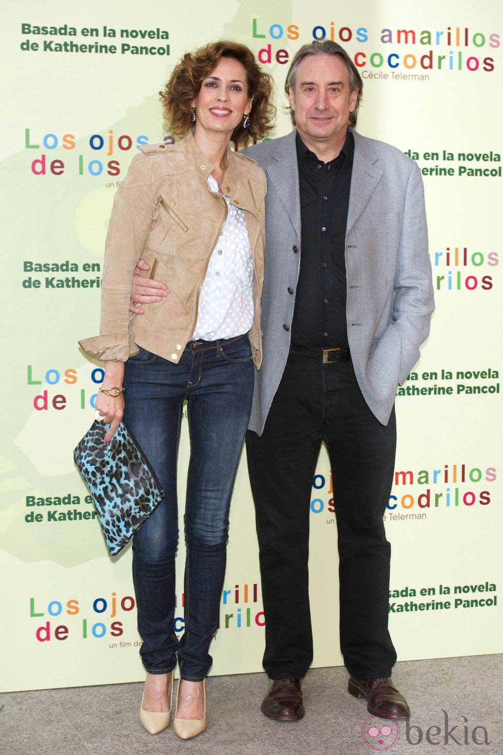Lola Marceli y Juanjo Puigcorbé en el estreno de 'Los ojos amarillos de los cocodrilos' en Madrid