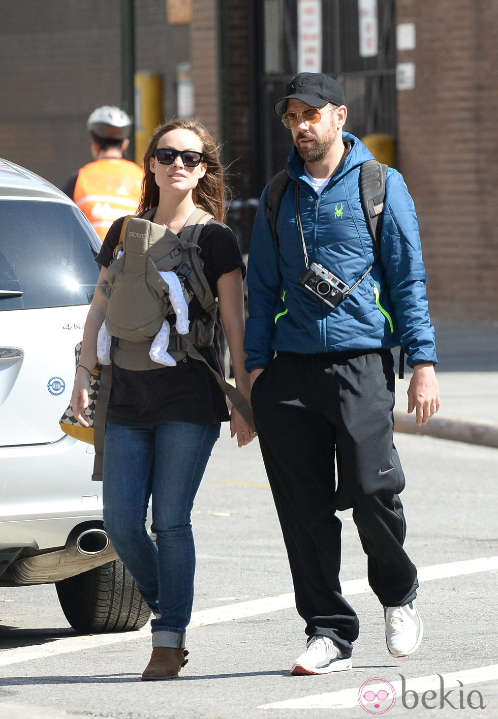 Olivia Wilde y Jason Sudeikis pasean por Nueva York con su hijo recién nacido