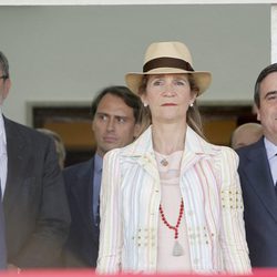 La Infanta Elena y Carlos García Revenga en el Concurso de Saltos de Madrid