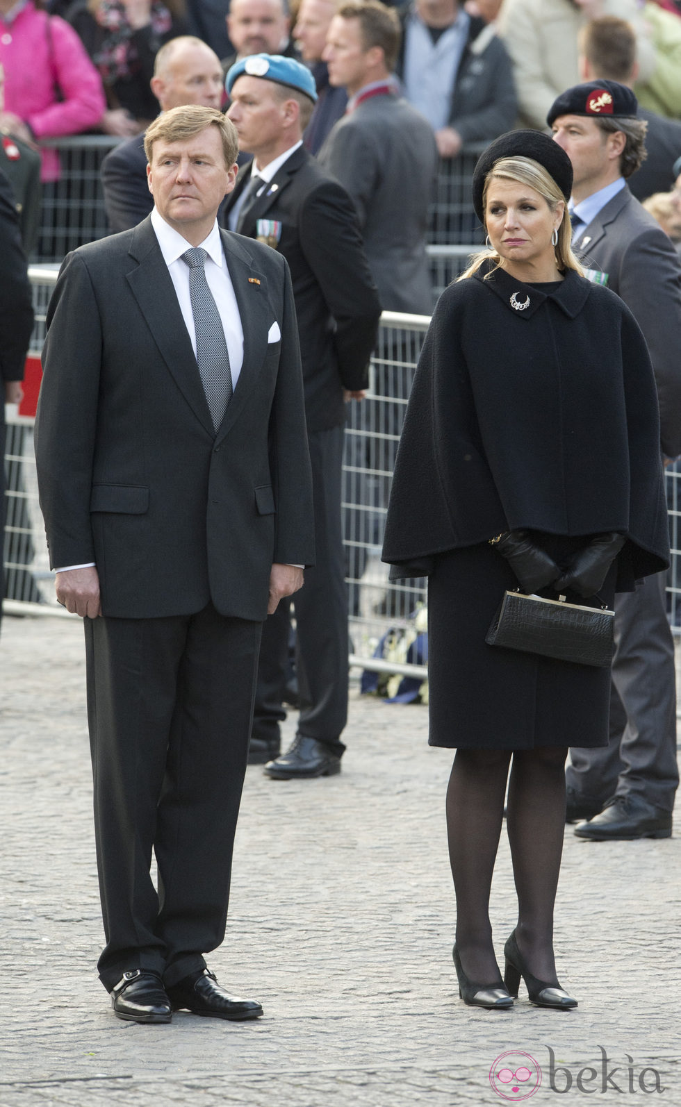 Guillermo Alejandro y Máxima de Holanda en el Día de los Caídos 2014