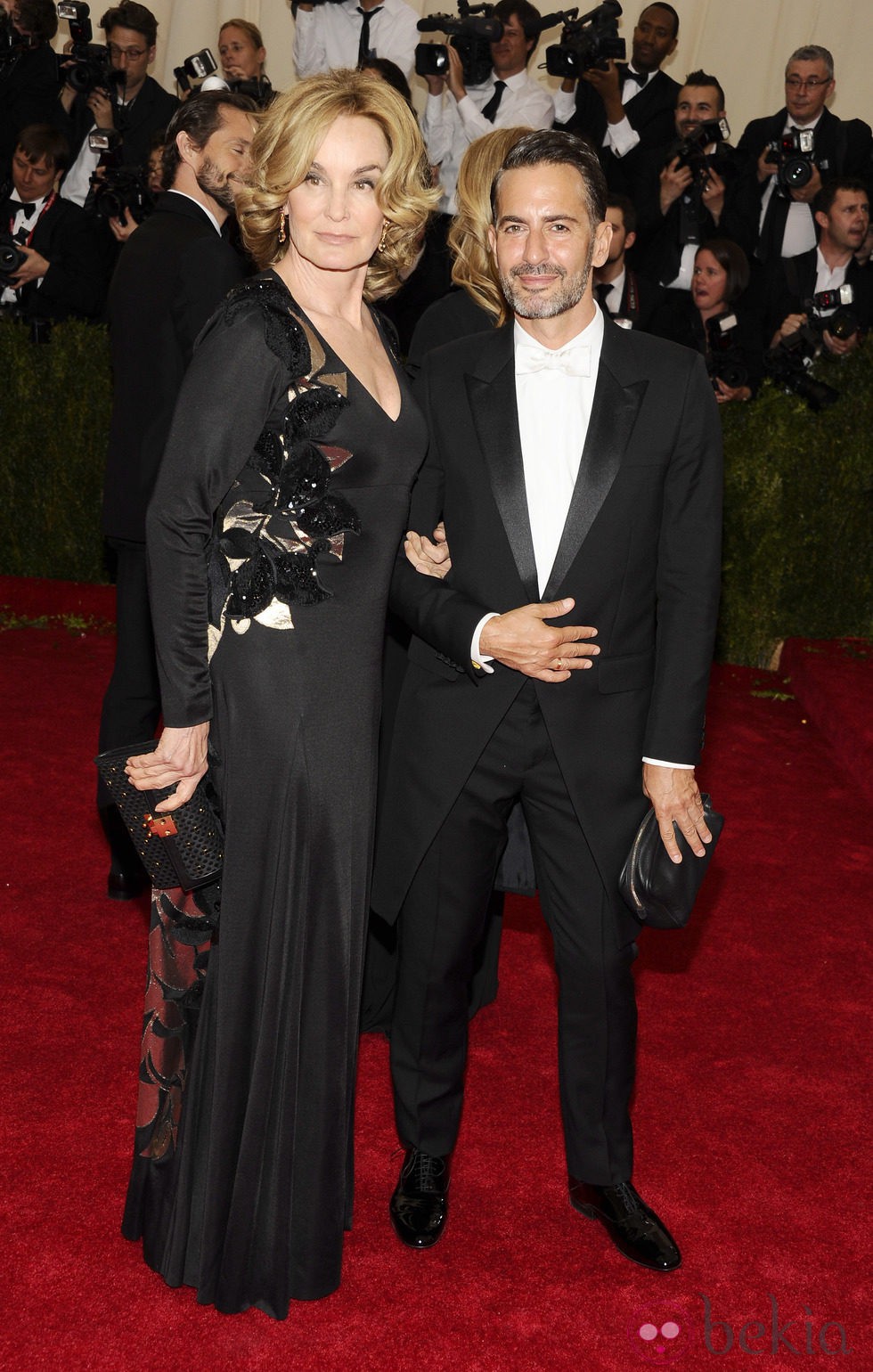 Jessica Lange y Marc Jacobs en la Gala MET 2014