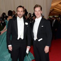 Tom Ford y Benedict Cumberbatch en la Gala MET 2014