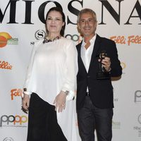 María José Cantudo y Sergio Dalma en los Premios Naranja y Limón 2014