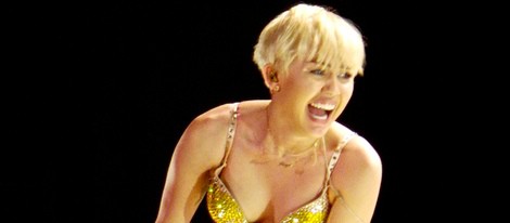 Miley Cyrus en el concierto de Londres del 'Bangerz Tour'