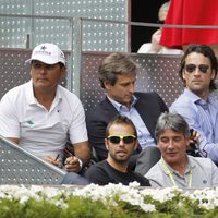 Carlos Moyá, Sebastián Nadal y Toni Nadal en el Open Madrid 2014