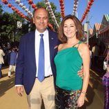 Ana Rosa Quintana y Juan Muñoz en la Feria de Sevilla 2014