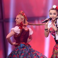 Donatan & Cleo durante su actuación en el Festival de Eurovisión 2014