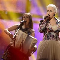 Elaiza durante su actuación en el Festival de Eurovisión 2014