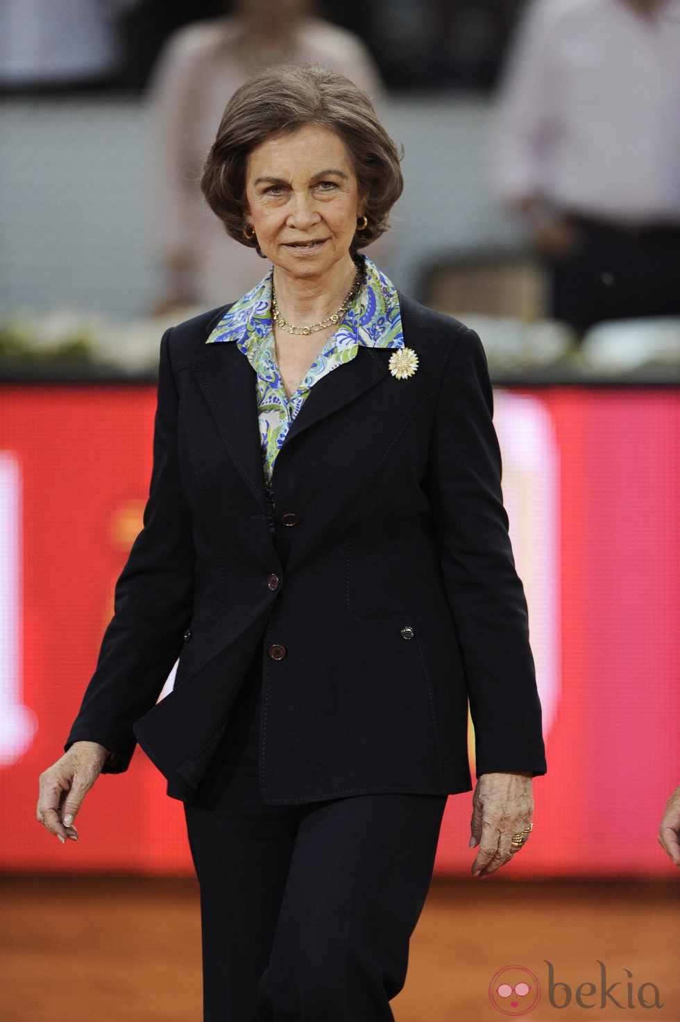 La Reina Sofía en la final del Madrid Open 2014