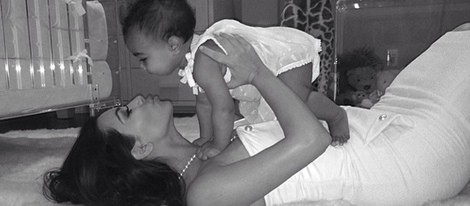 Kim Kardashian y North West en el Día de la Madre