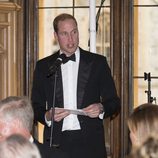 El Príncipe Guillermo en una cena benéfica en el Castillo de Windsor