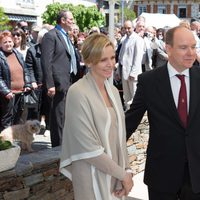 Alberto y Charlene de Monaco en Cantal