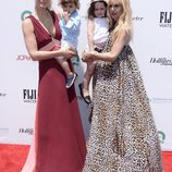 Molly Sims y Rachel Zoe con sus hijos en la fiesta contra el cáncer de ovario en Los Angeles