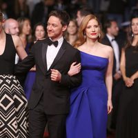 Jessica Chastain y James McAvoy en el Festival de Cannes 2014