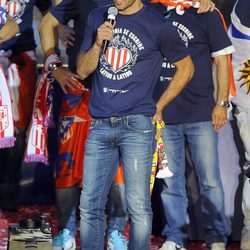 'El Cholo' Simeone durante la celebración de la Liga 2014 del Atlético de Madrid