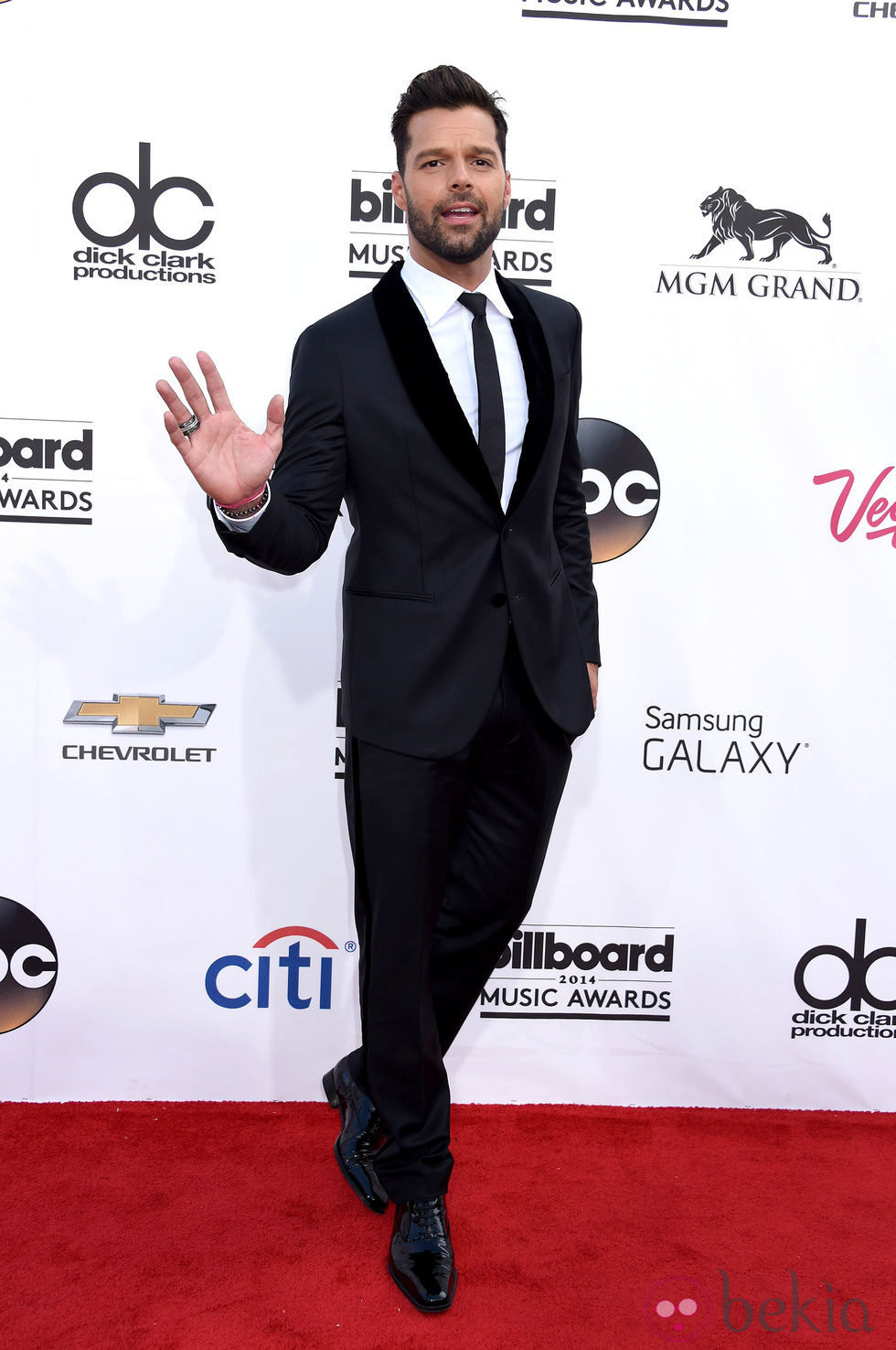 Ricky Martin en la alfombra roja de los Billboard Music awards 2014