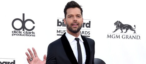 Ricky Martin en la alfombra roja de los Billboard Music awards 2014