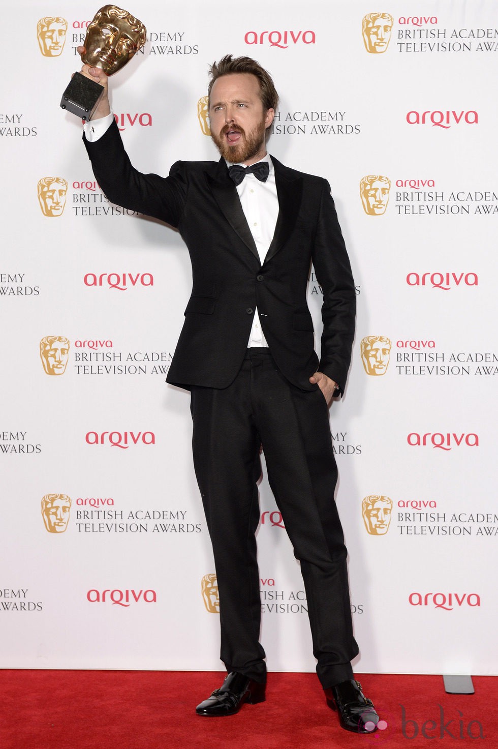 Aaron Paul en los BAFTA Television 2014