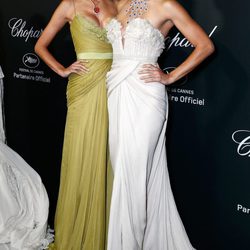 Adriana Lima y Alessandra Ambrosio en la fiesta Chopard del Festival de Cannes 2014