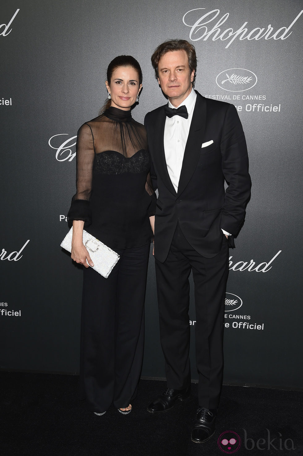 Colin Firth y su mujer Livia en la fiesta Chopard del Festival de Cannes 2014