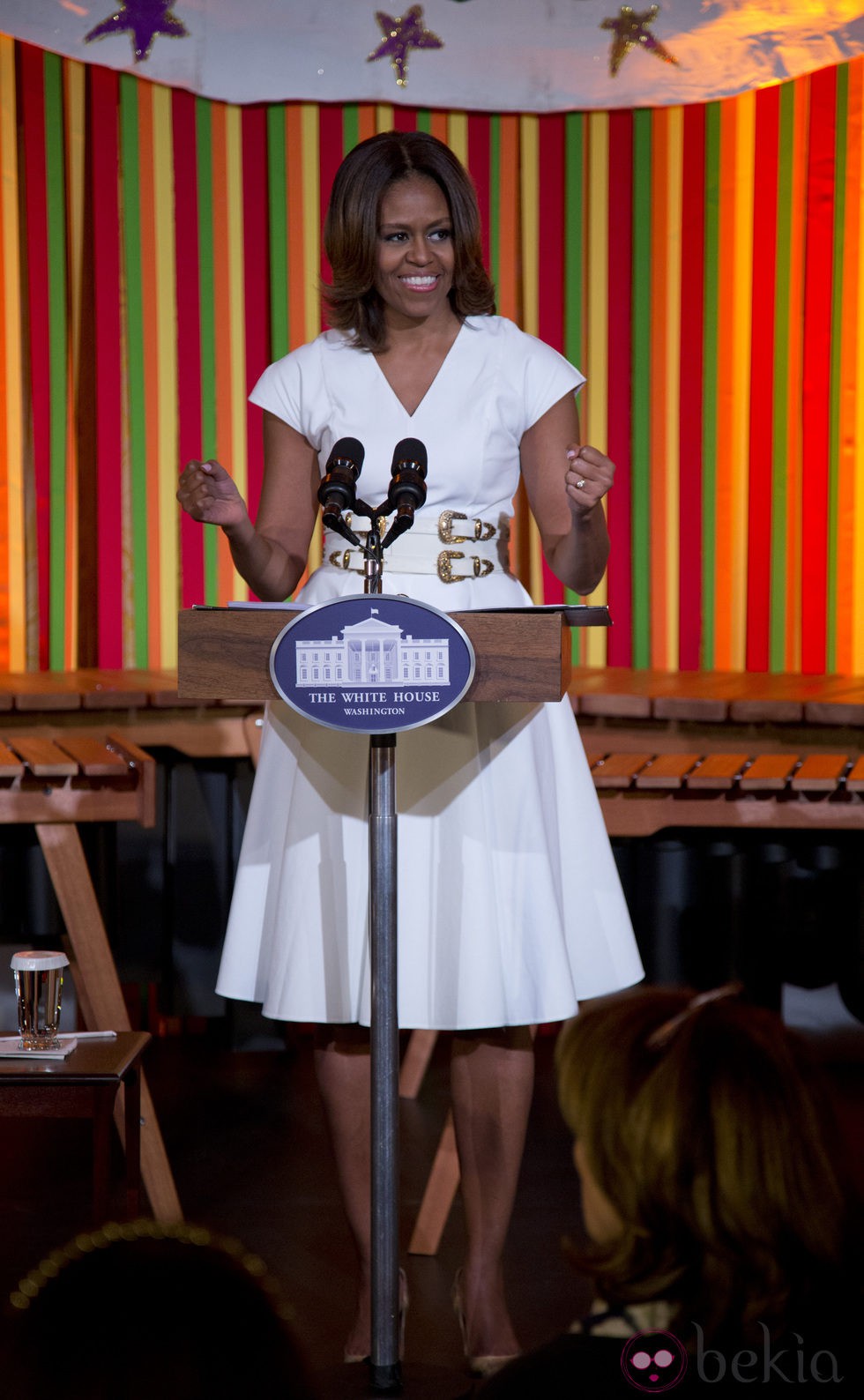 Michelle Obama en un evento solidario de la Casa Blanca