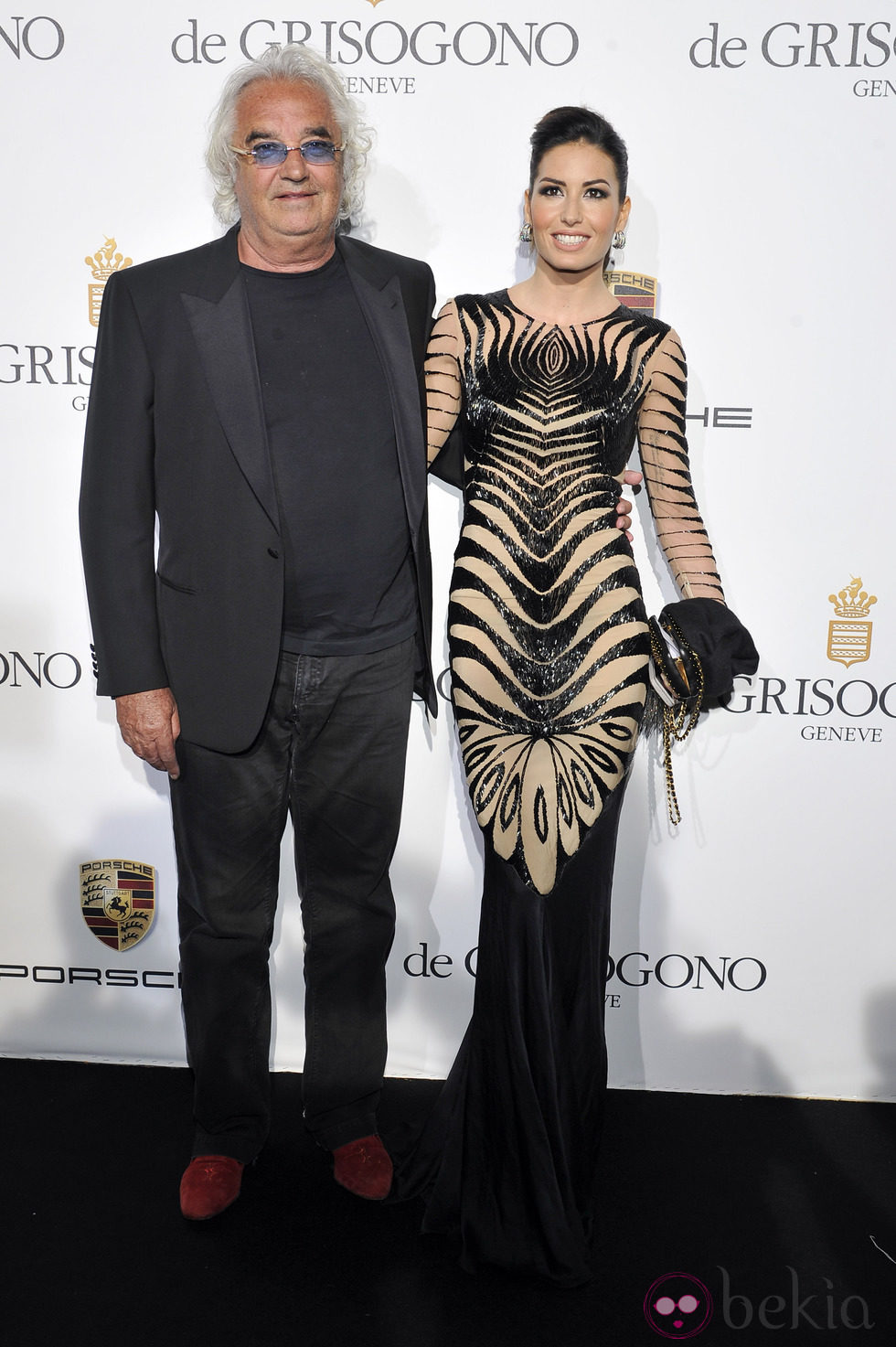 Flavio Briatore y Elisabetta Gregoraci en el Festival de Cannes 2014