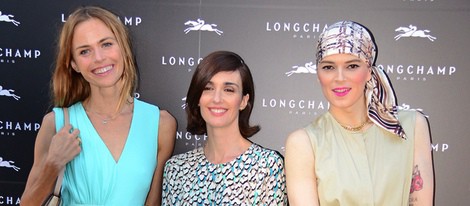 Verónica Blume, Bimba Bosé y Paz Vega en la apertura de una tienda de Longchamp
