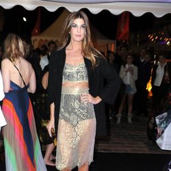 Bianca Brandolini en una fiesta en el yate de Roberto Cavalli en Cannes 2014