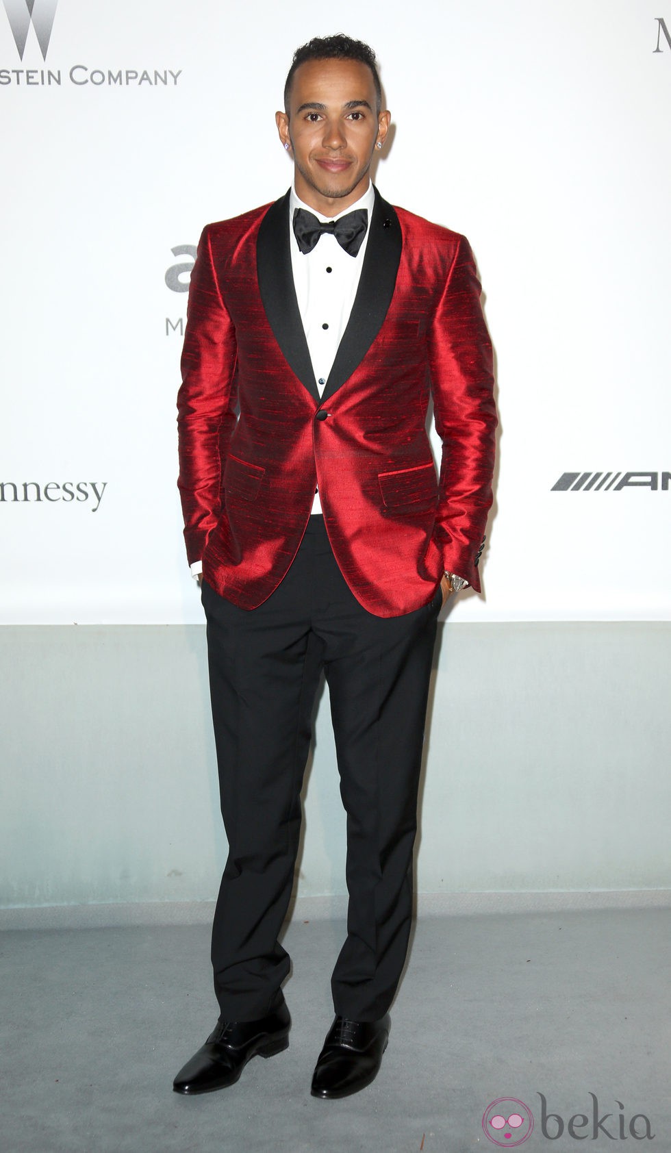 Lewis Hamilton en la gala amfAR del Festival de Cannes 2014