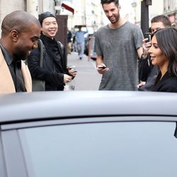 Kanye West y Kim Kardashian en Paris