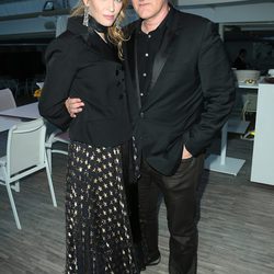 Uma Thurman y Quentin Tarantino en la proyección de Pulp Fiction en Cannes 2014
