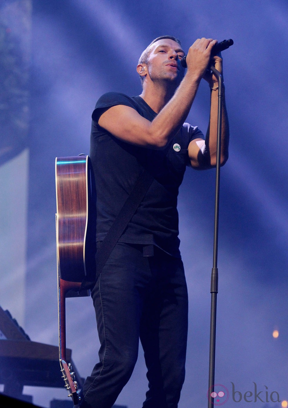Chris Martin en el Radio 1's Big Weekend de la BBC 2014