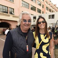 Flavio Briatore y Elisabetta Gregoraci en el Gran Premio de Mónaco 2014