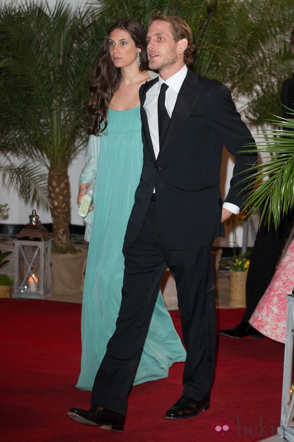 Andrea Casiraghi y Tatiana Santo Domingo en la fiesta tras el Gran Premio de Mónaco 2014