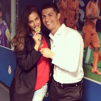 Cristiano Ronaldo con Irina Shayk celebrando la Champions 2014