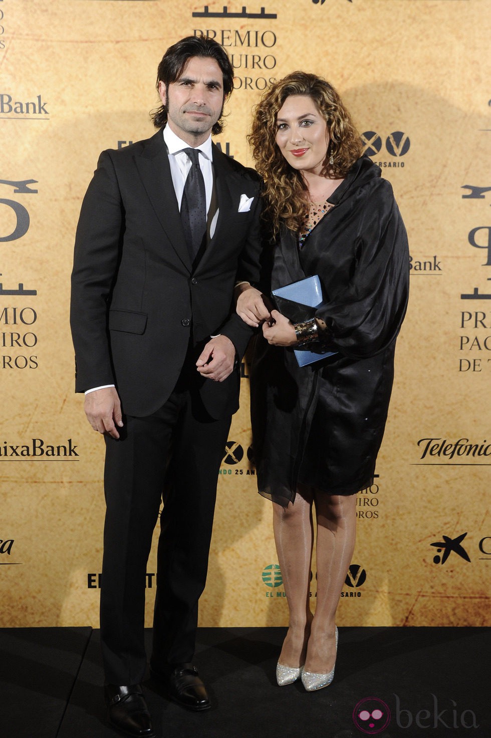 Javier Conde y Estrella Morente en la entrega del Premio Paquiro 2014
