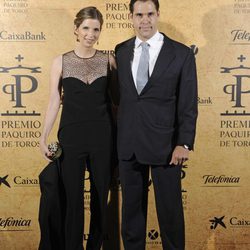 Luis Alfonso de Borbón y Margarita Vargas en la entrega del Premio Paquiro 2014