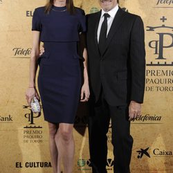 Nieves Álvarez y Marco Severini en la entrega del Premio Paquiro 2014