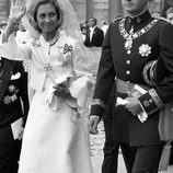 Don Juan Carlos y Doña Sofía en la coronación del Papa Juan Pablo II