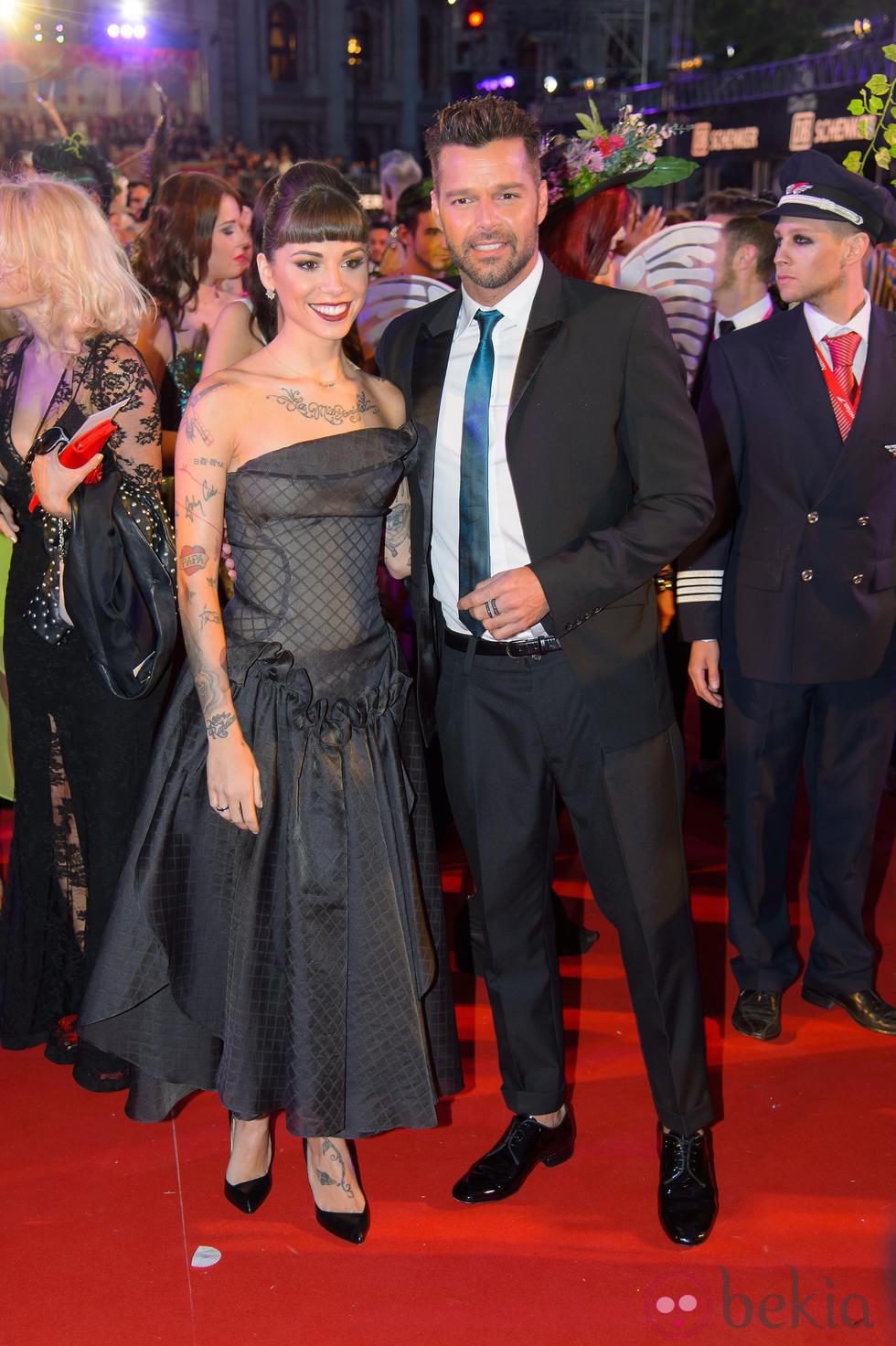 Ricky Martin y Christina Perri en la gala Life Time 2014 de Viena