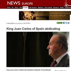 La abdicación del Rey en la BBC