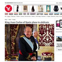 La abdicación del Rey en The Independent