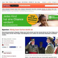 La abdicación del Rey en Der Spiegel