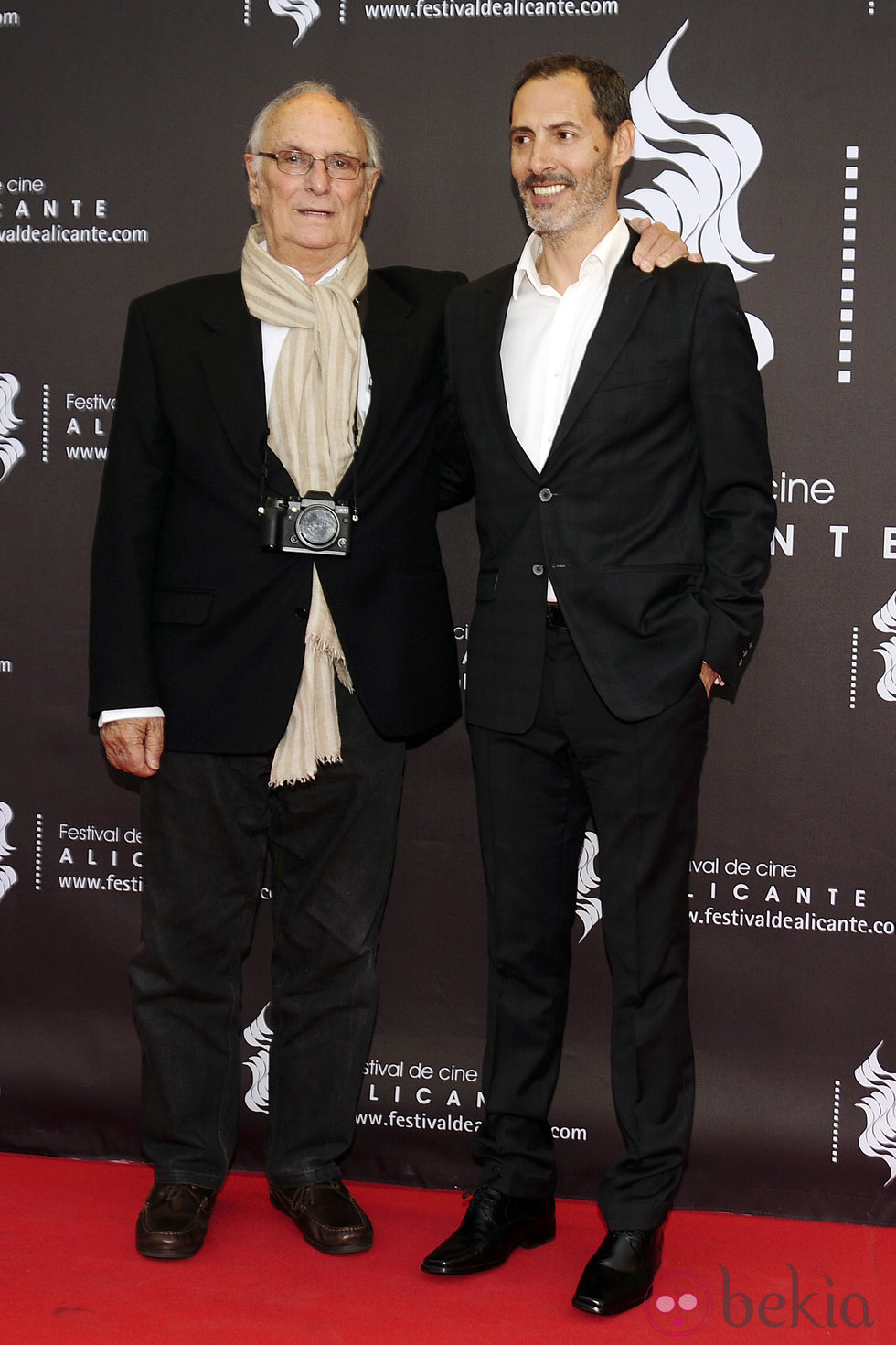 Carlos Saura y Manuel Bandera en el Festival de Cine de Alicante 2014.