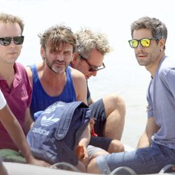 Fernando Tejero, Unax Ugalde y Neus Cerda en Ibiza