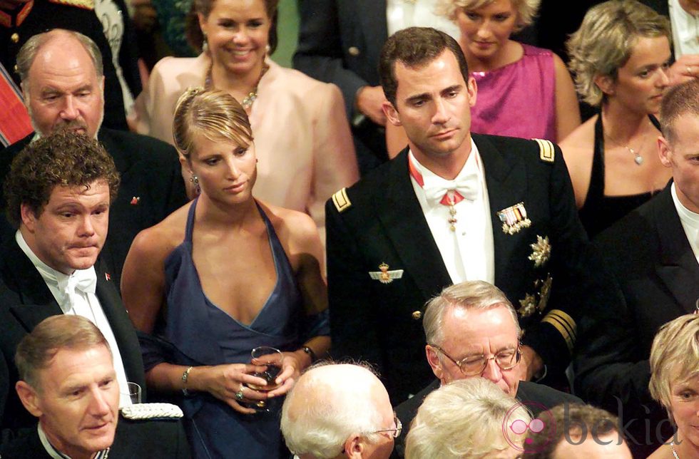 El Príncipe Felipe y Eva Sannum en la boda de los Príncipes de Noruega